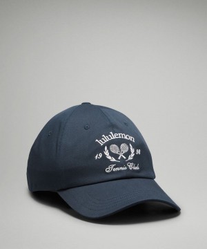 Caps Lululemon Unisex Classic Ball ανδρικα σκουρο μπλε ασπρα | Greece-4953276