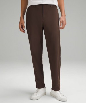 Παντελονι Lululemon ABC Classic-Fit 30"L Warpstreme ανδρικα σκούρο καφε | Greece-3418620