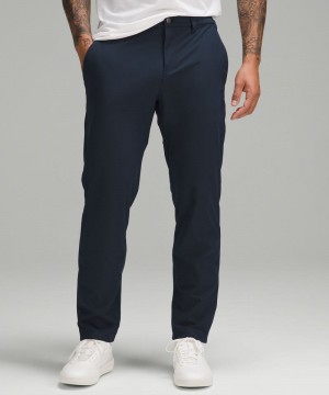 Παντελονι Lululemon ABC Classic-Fit 37"L Warpstreme ανδρικα σκουρο μπλε | Greece-0452719