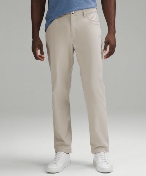 Παντελονι Lululemon ABC Classic-Fit 5 Pocket 30"L ανδρικα Μπεζ | Greece-0953246