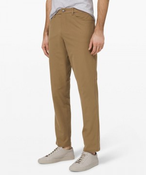Παντελονι Lululemon ABC Classic-Fit 5 Pocket 32"L ανδρικα καφε | Greece-2365718