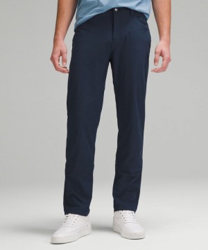 Παντελονι Lululemon ABC Classic-Fit 5 Pocket 32"L ανδρικα σκουρο μπλε | Greece-9231478