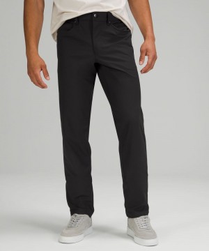 Παντελονι Lululemon ABC Classic-Fit 5 Pocket 32"L ανδρικα μαυρα | Greece-4203759