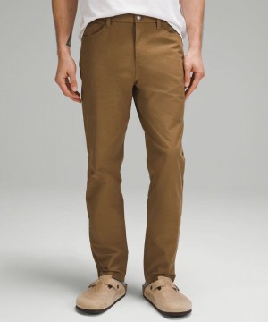 Παντελονι Lululemon ABC Classic-Fit 5 Pocket 34"L Utilitech ανδρικα καφε | Greece-3962405