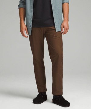 Παντελονι Lululemon ABC Classic-Fit 5 Pocket 34"L Utilitech ανδρικα καφε | Greece-1472395