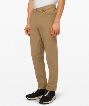 Παντελονι Lululemon ABC Classic-Fit 5 Pocket 34"L ανδρικα καφε | Greece-2930578