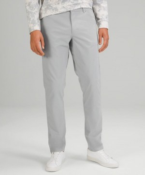Παντελονι Lululemon ABC Classic-Fit 5 Pocket 34"L ανδρικα ασημι | Greece-2349576