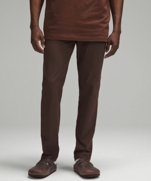 Παντελονι Lululemon ABC Classic-Fit 5 Pocket 34"L ανδρικα σκούρο καφε | Greece-8906127