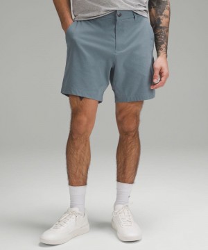 Σορτσ Lululemon ABC Classic-Fit 7" WovenAir ανδρικα μπλε | Greece-3402158