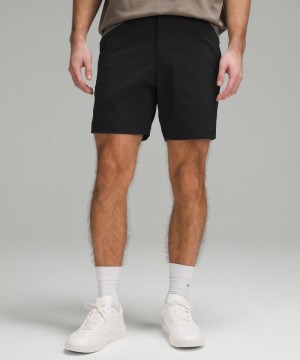 Σορτσ Lululemon ABC Classic-Fit 7" WovenAir ανδρικα μαυρα | Greece-7062593