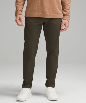 Παντελονι Lululemon ABC Slim-Fit 32"L Stretch Cotton VersaTwill ανδρικα σκούρο Ελιά | Greece-8547309