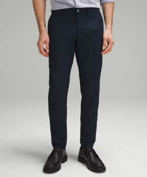 Παντελονι Lululemon ABC Slim-Fit 34"L Smooth Twill ανδρικα σκουρο μπλε | Greece-7251968