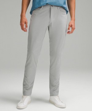 Παντελονι Lululemon ABC Slim-Fit 5 Pocket 28"L ανδρικα ασημι | Greece-9716853