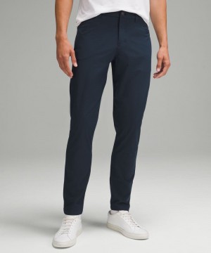 Παντελονι Lululemon ABC Slim-Fit 5 Pocket 28"L ανδρικα σκουρο μπλε | Greece-9214086
