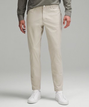 Παντελονι Lululemon ABC Slim-Fit 5 Pocket 32"L ανδρικα Μπεζ | Greece-7560184
