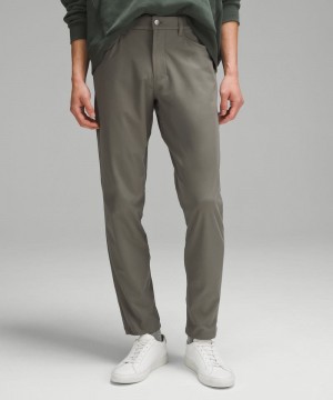 Παντελονι Lululemon ABC Slim-Fit 5 Pocket 32"L ανδρικα γκρι Ελιά | Greece-1395674