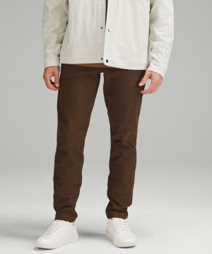 Παντελονι Lululemon ABC Slim-Fit 5 Pocket 34"L Utilitech ανδρικα καφε | Greece-9627534