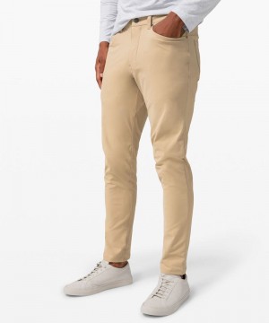 Παντελονι Lululemon ABC Slim-Fit 5 Pocket 34"L ανδρικα καφε | Greece-4179823