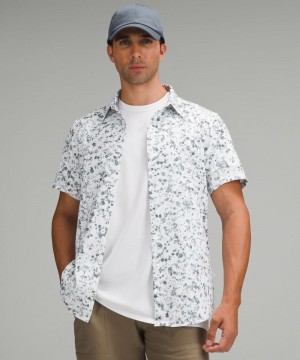 πουκαμισα Lululemon Airing Easy Short-Sleeve ανδρικα ασπρα Πολύχρωμο | Greece-9268104