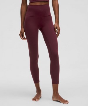 Κολαν Lululemon Align™ High-Rise 25" γυναικεια σκούρο κοκκινα | Greece-4608157