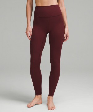 Κολαν Lululemon Align™ High-Rise 31" Tall γυναικεια σκούρο κοκκινα | Greece-1742086