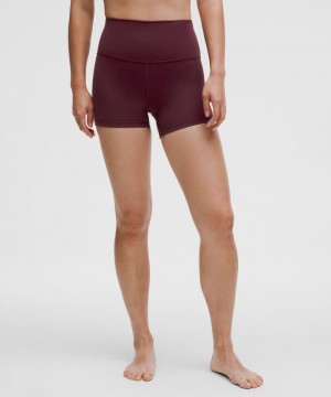 Σορτσ Lululemon Align™ High-Rise 4" γυναικεια σκούρο κοκκινα | Greece-7915684