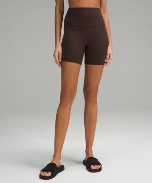 Σορτσ Lululemon Align™ High-Rise 6" γυναικεια σοκολάτα | Greece-4381265