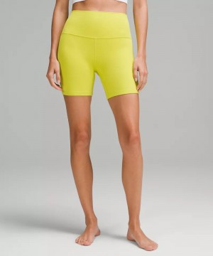 Σορτσ Lululemon Align™ High-Rise 6" γυναικεια κίτρινα | Greece-7962480