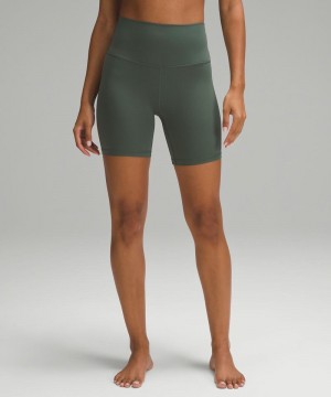 Σορτσ Lululemon Align™ High-Rise 6" γυναικεια σκούρο πρασινο | Greece-2780964