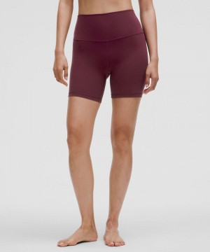 Σορτσ Lululemon Align™ High-Rise 6" γυναικεια σκούρο κοκκινα | Greece-4196238