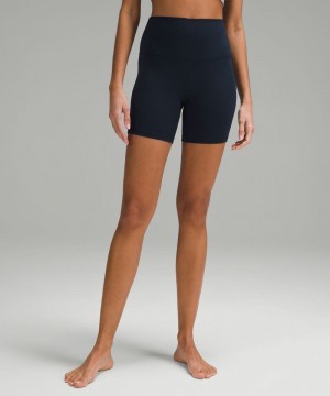Σορτσ Lululemon Align™ High-Rise 6" γυναικεια σκουρο μπλε | Greece-7624053