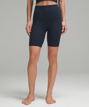 Σορτσ Lululemon Align™ High-Rise 8" γυναικεια σκουρο μπλε | Greece-5897610