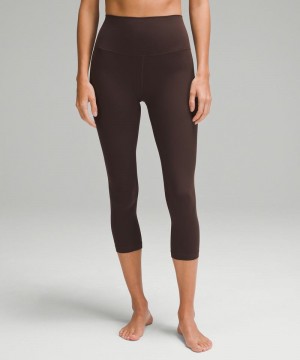 Κολαν Lululemon Align™ High-Rise Crop 21" γυναικεια σοκολάτα | Greece-6750283
