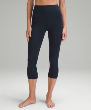 Κολαν Lululemon Align™ High-Rise Crop 21" γυναικεια σκουρο μπλε | Greece-7540638