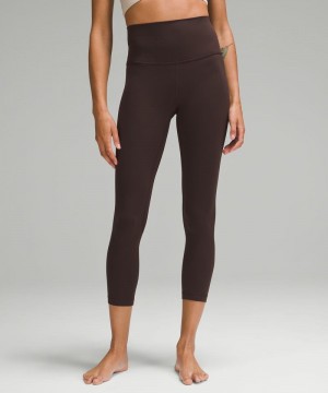 Κολαν Lululemon Align™ High-Rise Crop 23" γυναικεια σοκολάτα | Greece-2760398