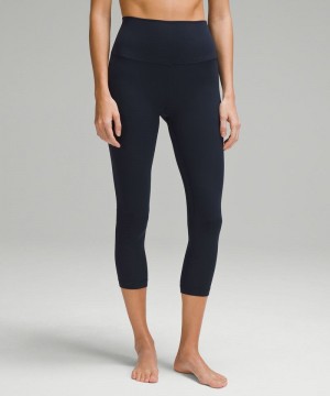 Κολαν Lululemon Align™ High-Rise Crop 23" γυναικεια σκουρο μπλε | Greece-6913058