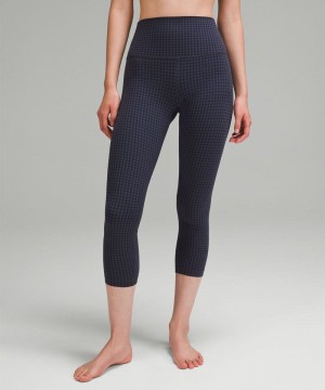 Κολαν Lululemon Align™ High-Rise Crop 23" γυναικεια μπλε Πολύχρωμο | Greece-4172369