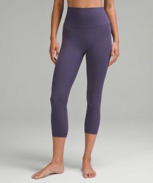 Κολαν Lululemon Align™ High-Rise Crop 23" γυναικεια βαθυ γκρι | Greece-3189056