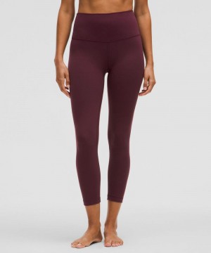 Κολαν Lululemon Align™ High-Rise Crop 23" γυναικεια σκούρο κοκκινα | Greece-9013278