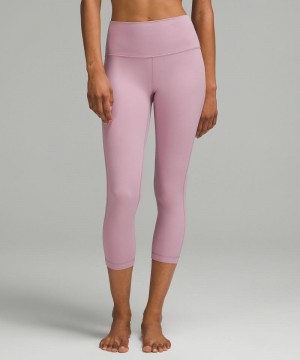 Κολαν Lululemon Align™ High-Rise Crop 23" γυναικεια ροζ ροζ | Greece-0324981