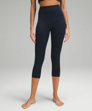 Κολαν Lululemon Align™ High-Rise Crop with Pockets 23" γυναικεια σκουρο μπλε | Greece-4279865