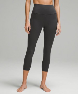 Κολαν Lululemon Align™ High-Rise Crop with Pockets 23" γυναικεια βαθυ γκρι | Greece-9704528