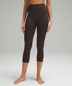 Κολαν Lululemon Align™ High-Rise Crop with Pockets 23" γυναικεια σοκολάτα | Greece-9367840