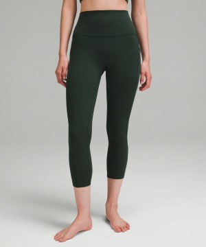 Κολαν Lululemon Align™ High-Rise Crop with Pockets 23" γυναικεια πρασινο | Greece-6591478