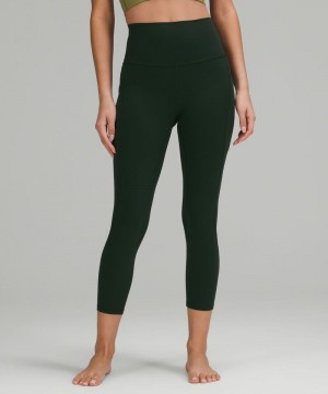 Κολαν Lululemon Align™ High-Rise Crop with Pockets 23" γυναικεια πρασινο | Greece-4065123