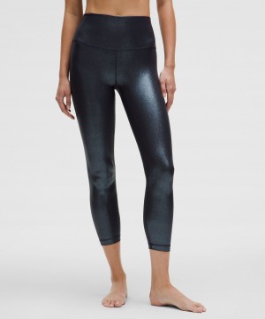 Κολαν Lululemon Align™ High-Rise Ribbed 25" Shine γυναικεια μαυρα | Greece-1530698