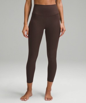 Κολαν Lululemon Align™ High-Rise Ribbed 25" γυναικεια σοκολάτα | Greece-9174360