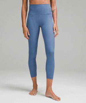 Κολαν Lululemon Align™ High-Rise Ribbed 25" γυναικεια μπλε | Greece-4768523