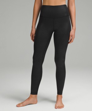 Κολαν Lululemon Align™ High-Rise Ribbed 28" Shine γυναικεια μαυρα | Greece-3857921