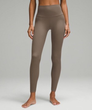 Κολαν Lululemon Align™ High-Rise Ribbed 28" γυναικεια καφε | Greece-6497832